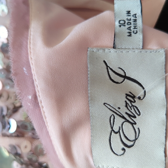 Eliza J. Sequin Mesh Fit & Flare Dress - Picture 14 of 16